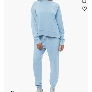 Burnout Fleece Crewneck Sweatshirt and Sweatpants